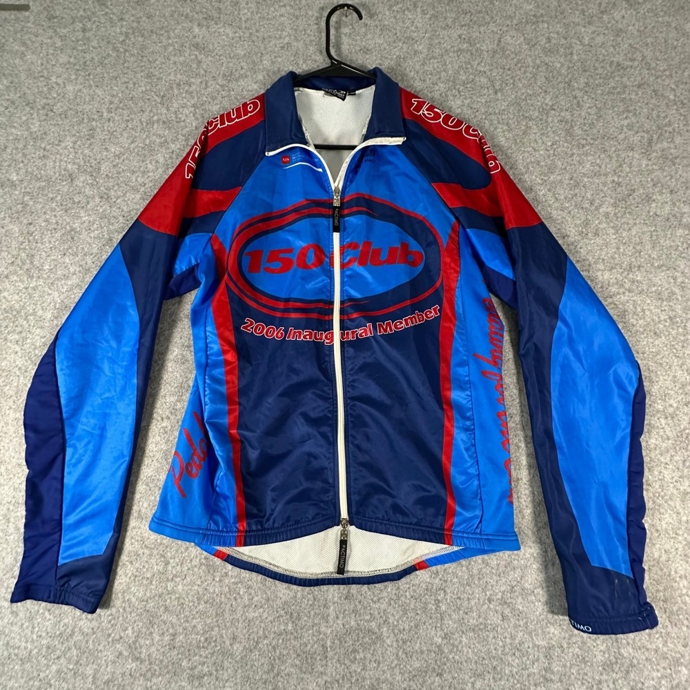 Pactimo 150‎ Club Cycling Jacket Mens XL Blue 2006 MS Bike Tour Windbreaker